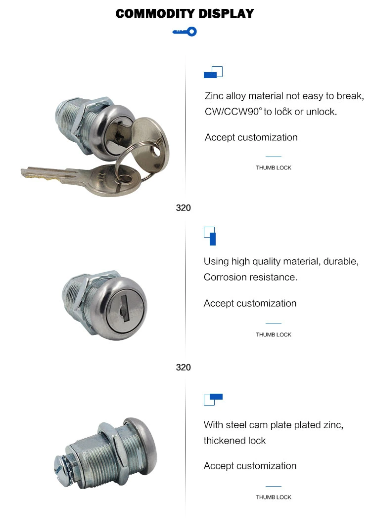 Wooden Office Furniture Locker Drawer Lock Mailbox Cam Lock