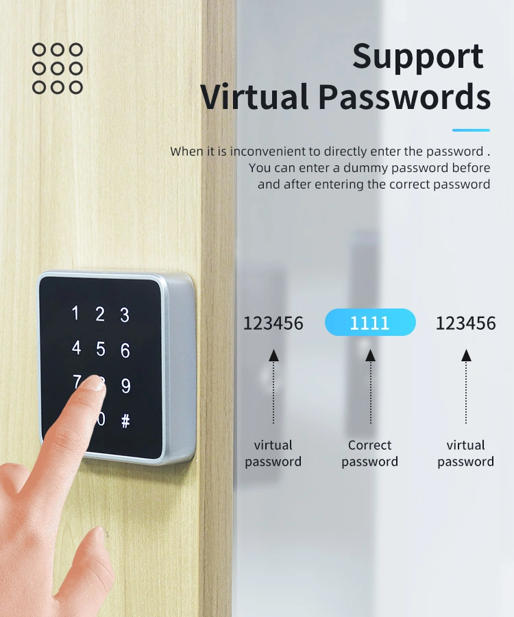 KERONG Intelligent Keyless RFID Card Password Combination Electronic Access Locker Drawer Lock for Office Home SPA Sauna Gym