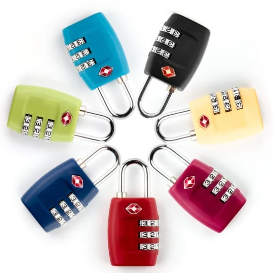 OEM Customized 3 Digit Combination Lock Anti Theft Tsa Padlock